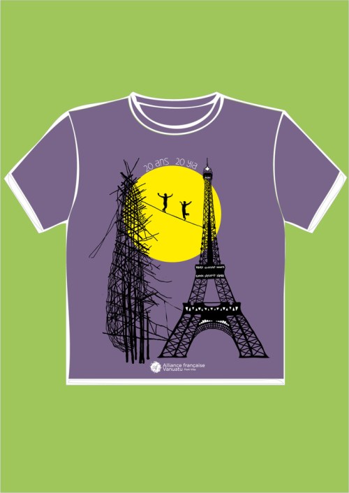 T-shirtcviolet-gaul-eiffel