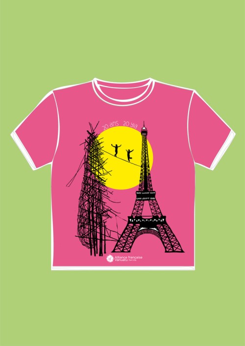 T-shirtrose-gaul-eiffel
